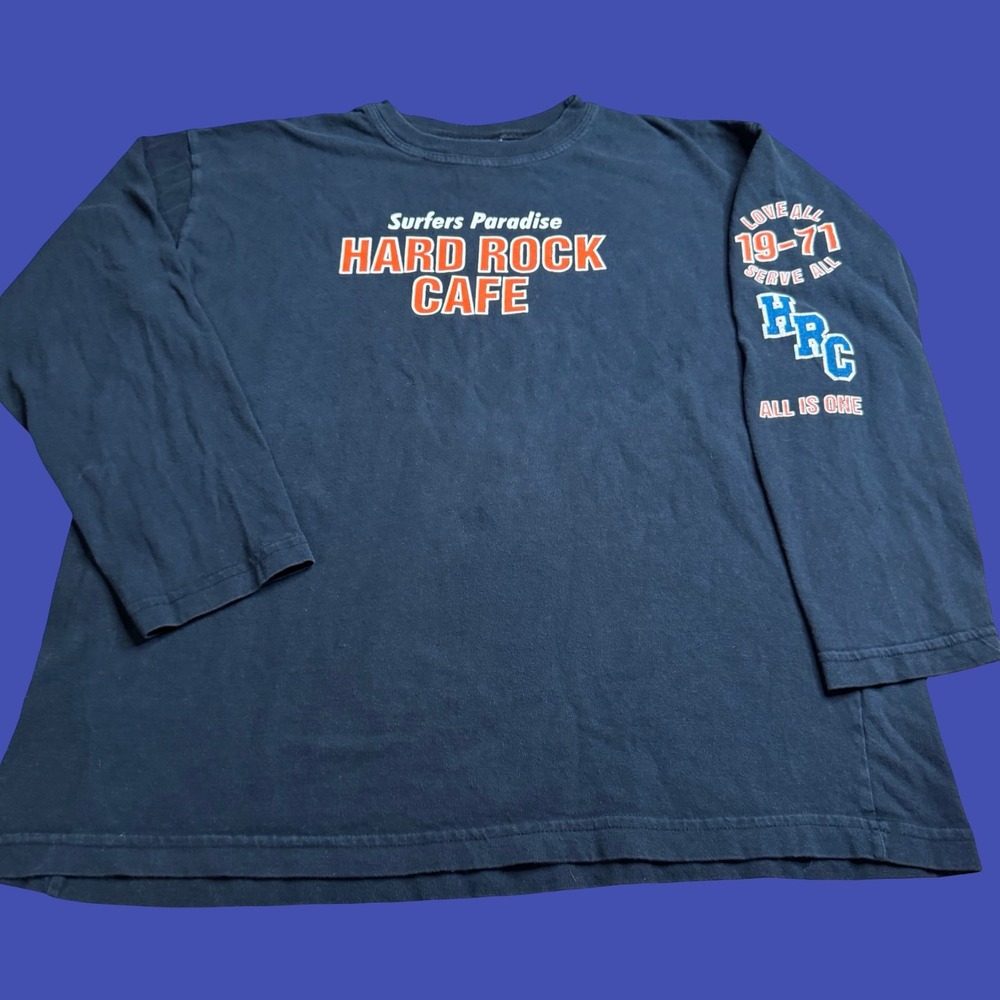 Hard Rock Cafe Surfers Paradise Graphic Long Sleeve T Shirt